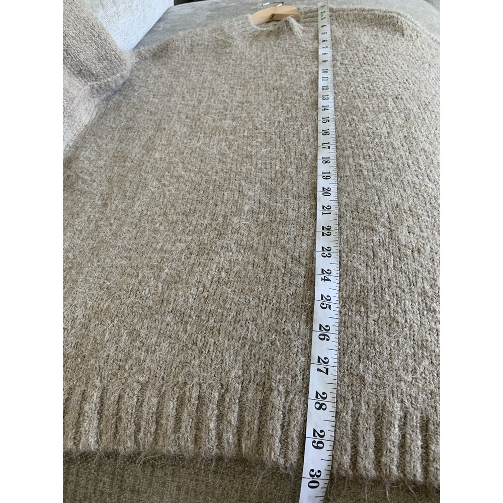 Pistola Carlen Sweater Taupe Mock Neck XL  Oversized Cozy Soft Neutral Pullover - Picture 10 of 10